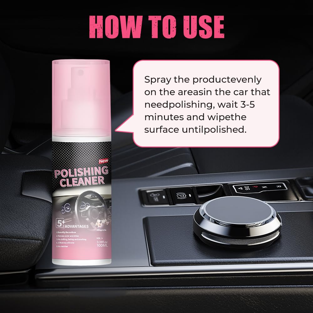 "LAST CHANCE! 49% OFF Car Polishing Cleaner – Interior Like NEW!"