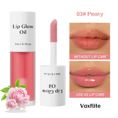 Vaxflite Lip Oil Water-Light Fruit-Infused Lip Stain – 2-in-1 Lipstick&Balm