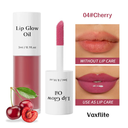 Vaxflite Lip Oil Water-Light Fruit-Infused Lip Stain – 2-in-1 Lipstick&Balm