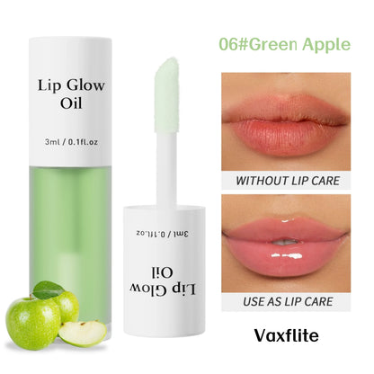 Vaxflite Lip Oil Water-Light Fruit-Infused Lip Stain – 2-in-1 Lipstick&Balm